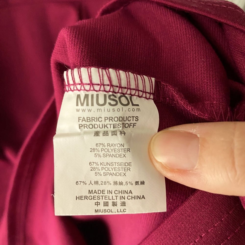 Raspberry Shift With Cap Sleeves By Miusol - image 5